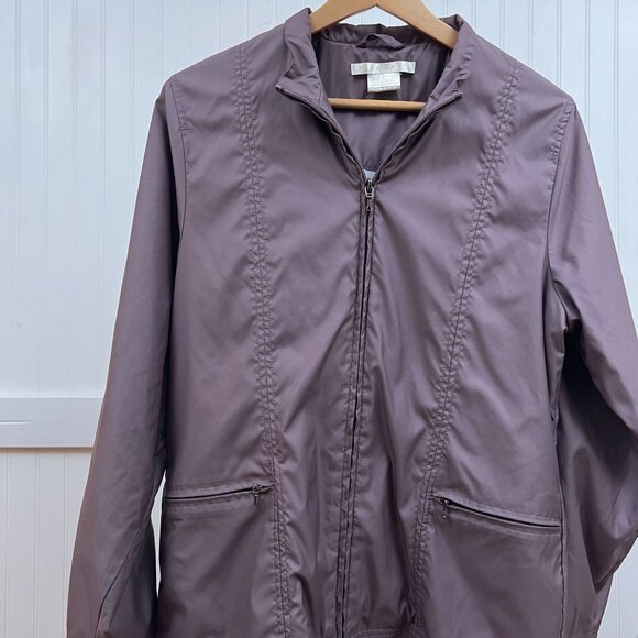 Nike Golf Jacket Gorpcore Granola Clima-Fit Full Double Zip Women Purple M Light - Picture 1 of 10